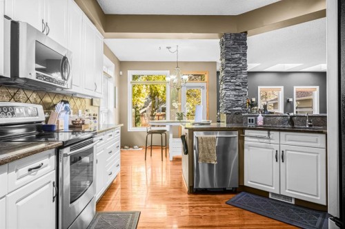 18352 Chaparral Street Se, Calgary, AB - Indoor Photo Showing Kitchen With Upgraded Kitchen