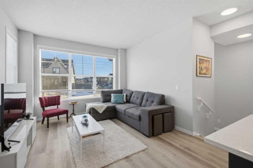 249 Masters Avenue Se, Calgary, AB - Indoor Photo Showing Living Room
