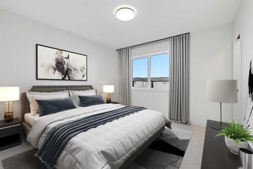 275 Waterford Heights, Chestermere, AB - Indoor Photo Showing Bedroom