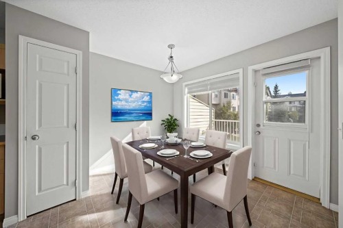 213 Copperfield Lane Se, Calgary, AB - Indoor Photo Showing Dining Room