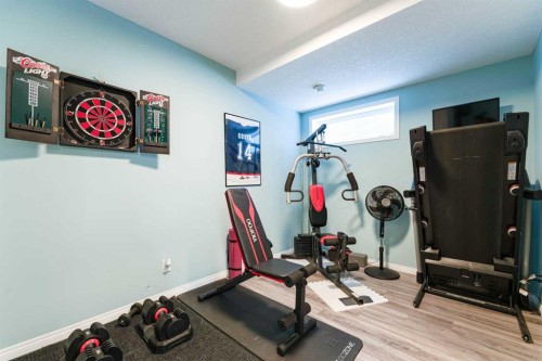 461 Boulder Creek Way Se, Langdon, AB - Indoor Photo Showing Gym Room
