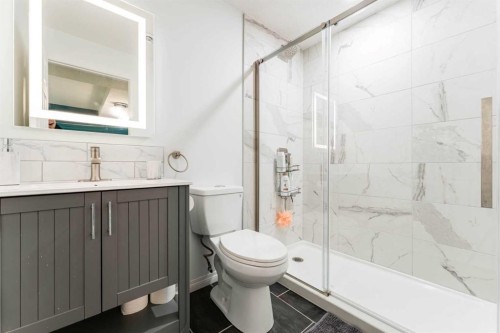 461 Boulder Creek Way Se, Langdon, AB - Indoor Photo Showing Bathroom