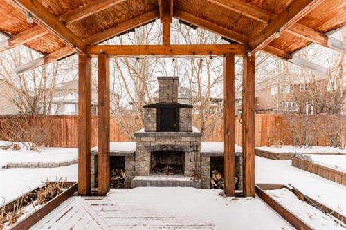 461 Boulder Creek Way Se, Langdon, AB -  Photo Showing Other Room With Fireplace