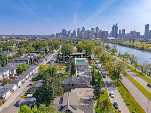 1840 Westmount Boulevard Nw, Calgary, AB - Outdoor With Body Of Water With View