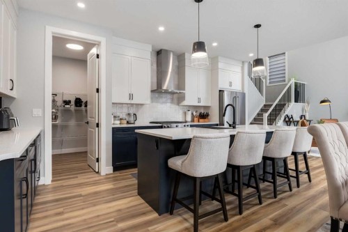 18 South Shore Bay, Chestermere, AB - Indoor Photo Showing Kitchen With Upgraded Kitchen