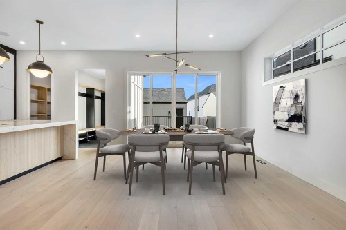 342 Normandy Drive Sw, Calgary, AB - Indoor Photo Showing Dining Room