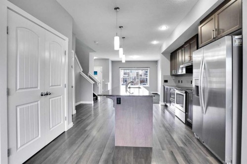 1127 Cornerstone Street Ne, Calgary, AB - Indoor Photo Showing Kitchen With Upgraded Kitchen