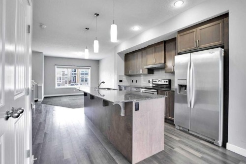 1127 Cornerstone Street Ne, Calgary, AB - Indoor Photo Showing Kitchen With Upgraded Kitchen