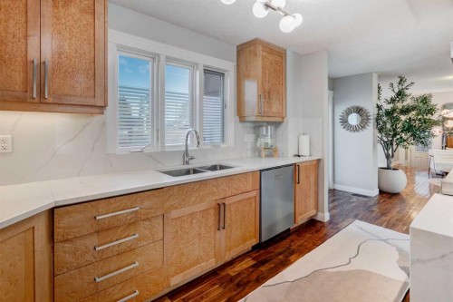 38 Lissington Drive Sw, Calgary, AB - Indoor Photo Showing Kitchen With Double Sink