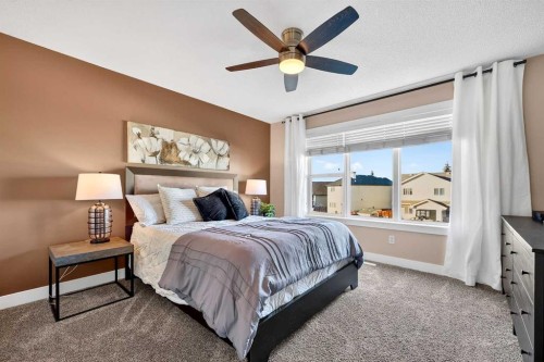 5318 Copperfield Gate Se, Calgary, AB - Indoor Photo Showing Bedroom