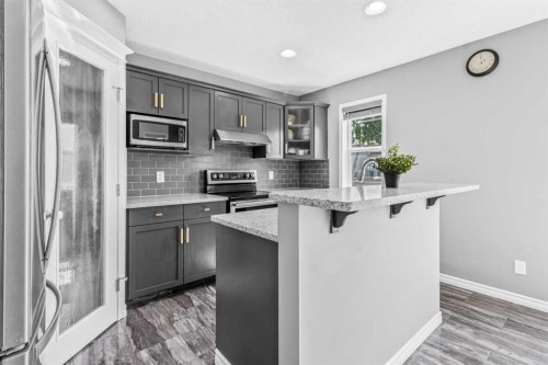 178 Evansmeade Common Nw, Calgary, AB - Indoor Photo Showing Kitchen With Stainless Steel Kitchen With Upgraded Kitchen