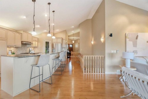 55 Billy Haynes Trail, Okotoks, AB - Indoor Photo Showing Kitchen With Upgraded Kitchen