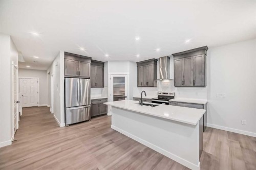 168 Cornerbrook Road Ne, Calgary, AB - Indoor Photo Showing Kitchen With Stainless Steel Kitchen