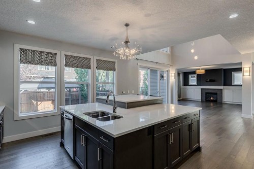 427 Canals Boulevard Sw, Airdrie, AB - Indoor Photo Showing Kitchen With Double Sink