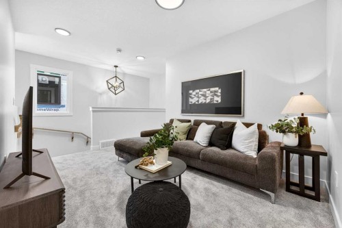 306 Alpine Boulevard, Calgary, AB - Indoor Photo Showing Living Room
