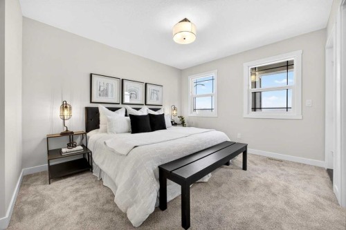 306 Alpine Boulevard, Calgary, AB - Indoor Photo Showing Bedroom