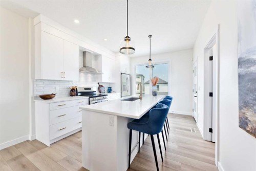 306 Alpine Boulevard, Calgary, AB - Indoor Photo Showing Kitchen With Upgraded Kitchen