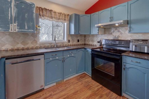 207 Strathaven Bay, Strathmore, AB - Indoor Photo Showing Kitchen With Double Sink