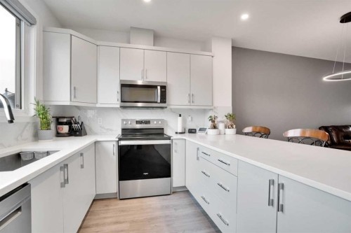244 Cornerstone Grove Ne, Calgary, AB - Indoor Photo Showing Kitchen