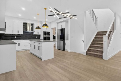 267 Chelsea Heath, Chestermere, AB - Indoor Photo Showing Kitchen With Upgraded Kitchen