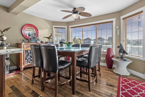 935 Bayside Drive Sw, Airdrie, AB - Indoor Photo Showing Dining Room