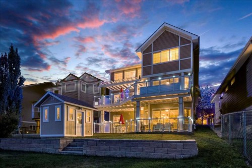 935 Bayside Drive Sw, Airdrie, AB - Outdoor With Deck Patio Veranda