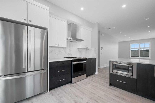 599 Mahogany Road Se, Calgary, AB - Indoor Photo Showing Kitchen With Upgraded Kitchen