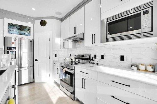 85 Saddlebrook Circle Ne, Calgary, AB - Indoor Photo Showing Kitchen With Stainless Steel Kitchen With Upgraded Kitchen