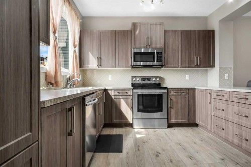 124 Red Embers Crescent Ne, Calgary, AB - Indoor Photo Showing Kitchen With Stainless Steel Kitchen