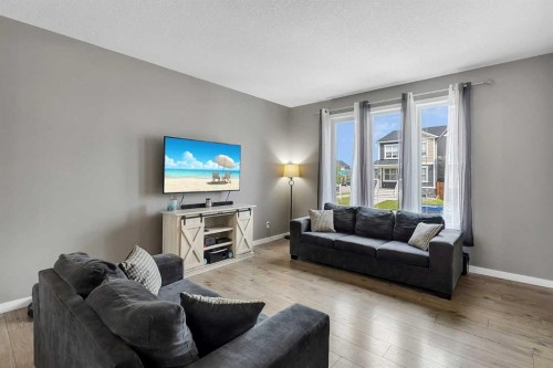 124 Red Embers Crescent Ne, Calgary, AB - Indoor Photo Showing Living Room