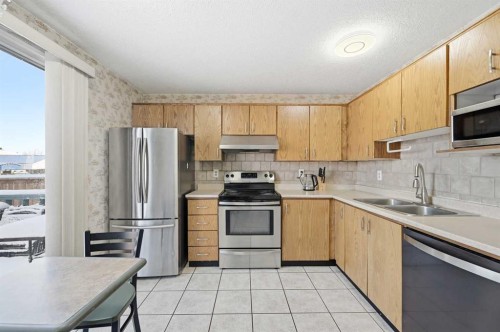 284 Falton Drive Ne, Calgary, AB - Indoor Photo Showing Kitchen With Stainless Steel Kitchen With Double Sink