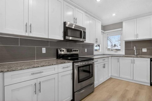 415 Templeton Road Ne, Calgary, AB - Indoor Photo Showing Kitchen With Upgraded Kitchen