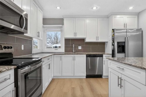 415 Templeton Road Ne, Calgary, AB - Indoor Photo Showing Kitchen With Stainless Steel Kitchen With Upgraded Kitchen
