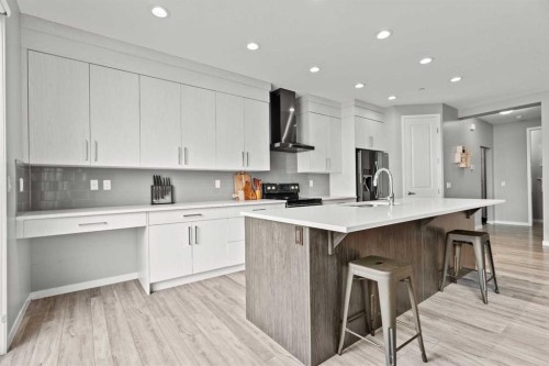 66 Howse Common Ne, Calgary, AB - Indoor Photo Showing Kitchen With Upgraded Kitchen