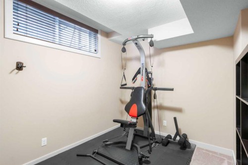 263 Evanston Way Nw, Calgary, AB - Indoor Photo Showing Gym Room