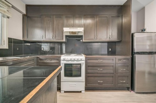 201-1027 12 Avenue Sw, Calgary, AB - Indoor Photo Showing Kitchen With Double Sink