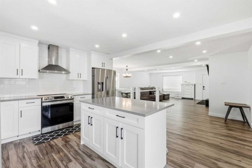 69 Harrow Crescent Sw, Calgary, AB - Indoor Photo Showing Kitchen With Upgraded Kitchen