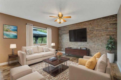 60 Citadel Peak Mews Nw, Calgary, AB - Indoor Photo Showing Living Room