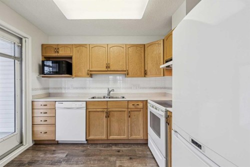 2309-2309 Hawksbrow Point, Calgary, AB - Indoor Photo Showing Kitchen With Double Sink