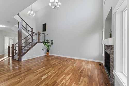 240 Nolanhurst Crescent Nw, Calgary, AB - Indoor Photo Showing Other Room With Fireplace