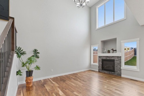 240 Nolanhurst Crescent Nw, Calgary, AB - Indoor With Fireplace