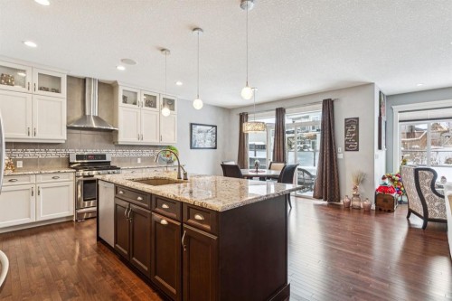 135 Auburn Sound Manor Se, Calgary, AB - Indoor Photo Showing Kitchen With Upgraded Kitchen