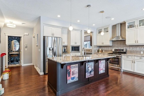135 Auburn Sound Manor Se, Calgary, AB - Indoor Photo Showing Kitchen With Stainless Steel Kitchen With Upgraded Kitchen