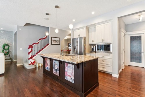 135 Auburn Sound Manor Se, Calgary, AB - Indoor Photo Showing Kitchen With Upgraded Kitchen