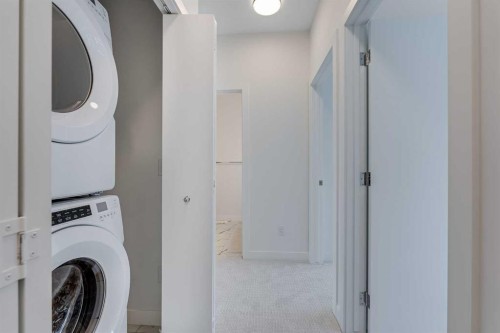 302-6 Merganser Drive, Chestermere, AB - Indoor Photo Showing Laundry Room