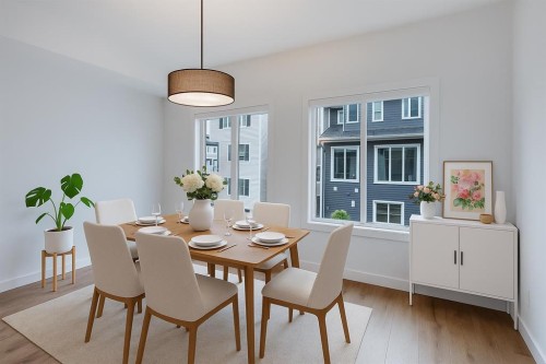 302-6 Merganser Drive, Chestermere, AB - Indoor Photo Showing Dining Room