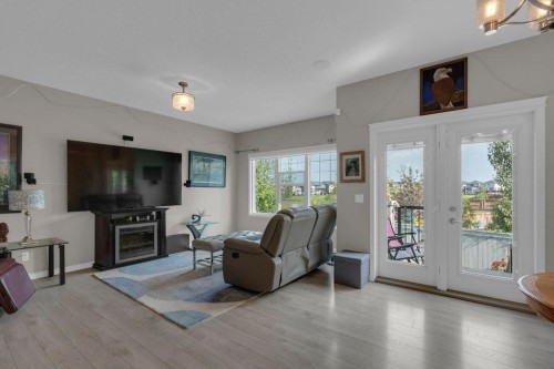 138 Reunion Landing, Airdrie, AB - Indoor Photo Showing Living Room