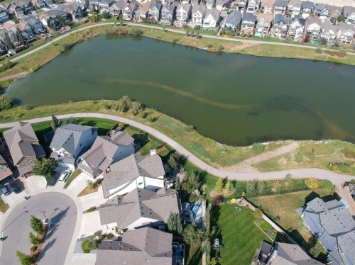 138 Reunion Landing, Airdrie, AB - Outdoor With Body Of Water With View
