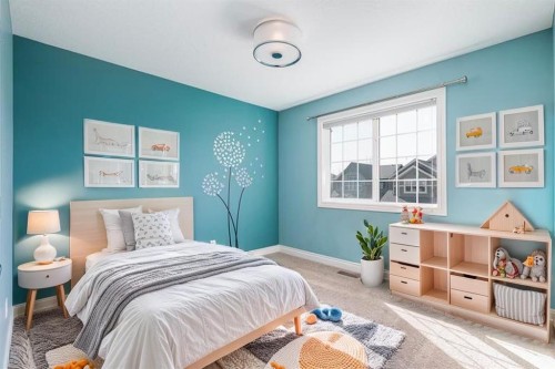 202 Cooperstown Lane Sw, Airdrie, AB - Indoor Photo Showing Bedroom