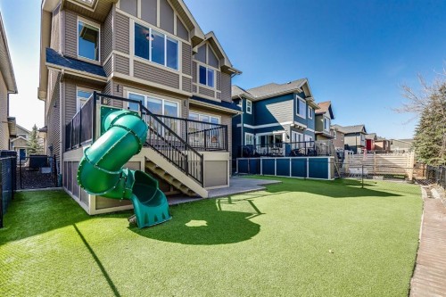 202 Cooperstown Lane Sw, Airdrie, AB - Outdoor With Deck Patio Veranda